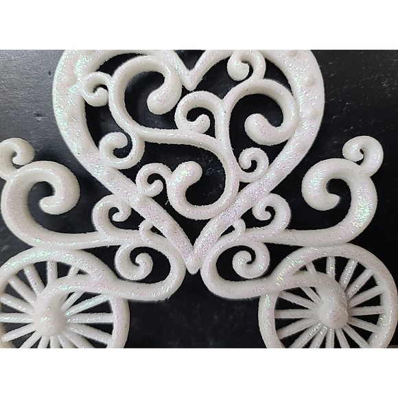 White Christmas Carriage Ornament - Picture 10 of 10